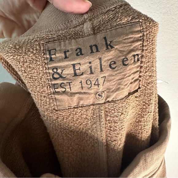 Frank & Eileen Catherine Favorite Sweatpants in Camel SZ S Raw Hem Cropped - Picture 7 of 10